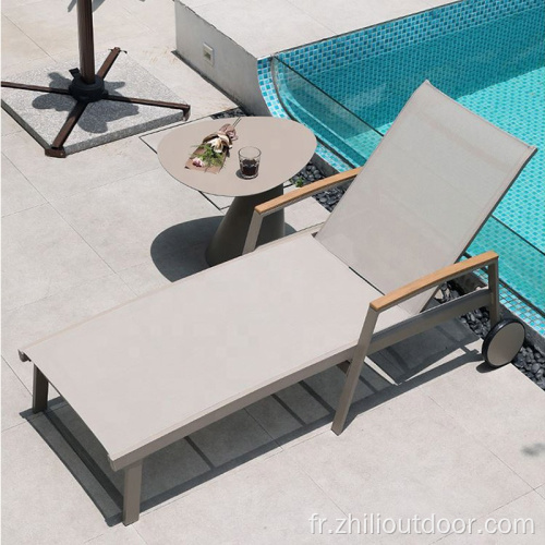 Chaises de piscine de meubles en rotin extérieur